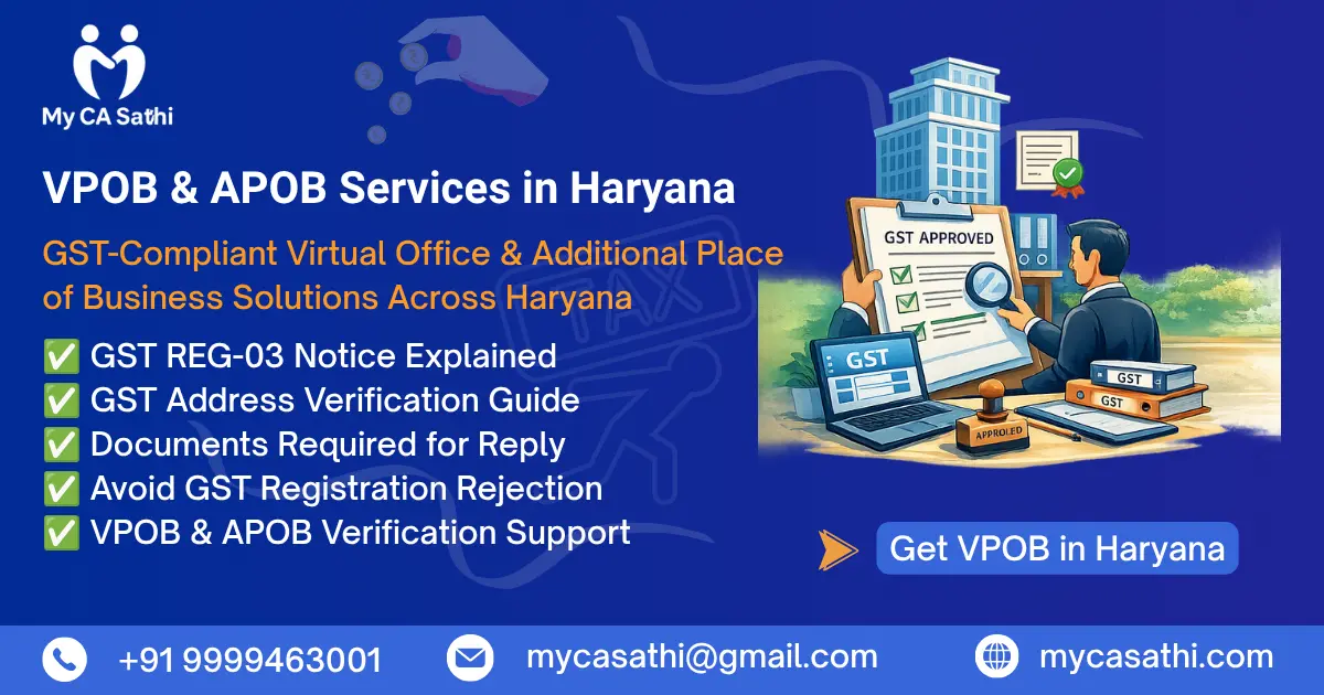 VPOB & APOB Services in Haryana – Complete GST Registration Guide 2026 image